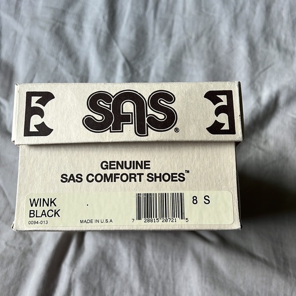 SAS Black Leather Loafer Size 8 NARROW (S) - Picture 7 of 9